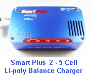 Smart Plus 2 Cell - 5 Cell Li-poly Balance Charger